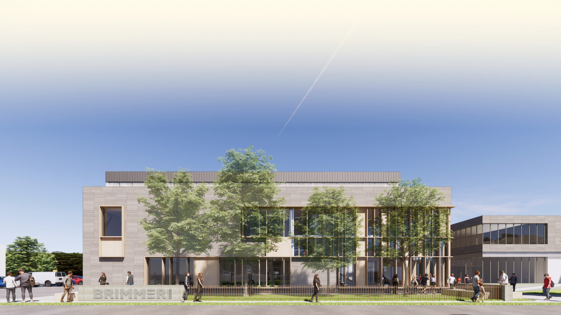 exterior rendering of athletic facility