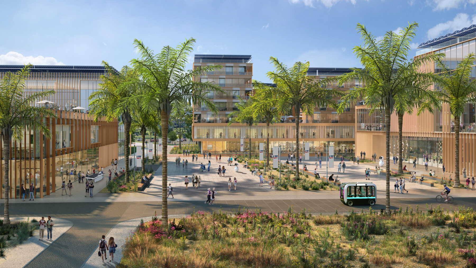 Rendering of college campus