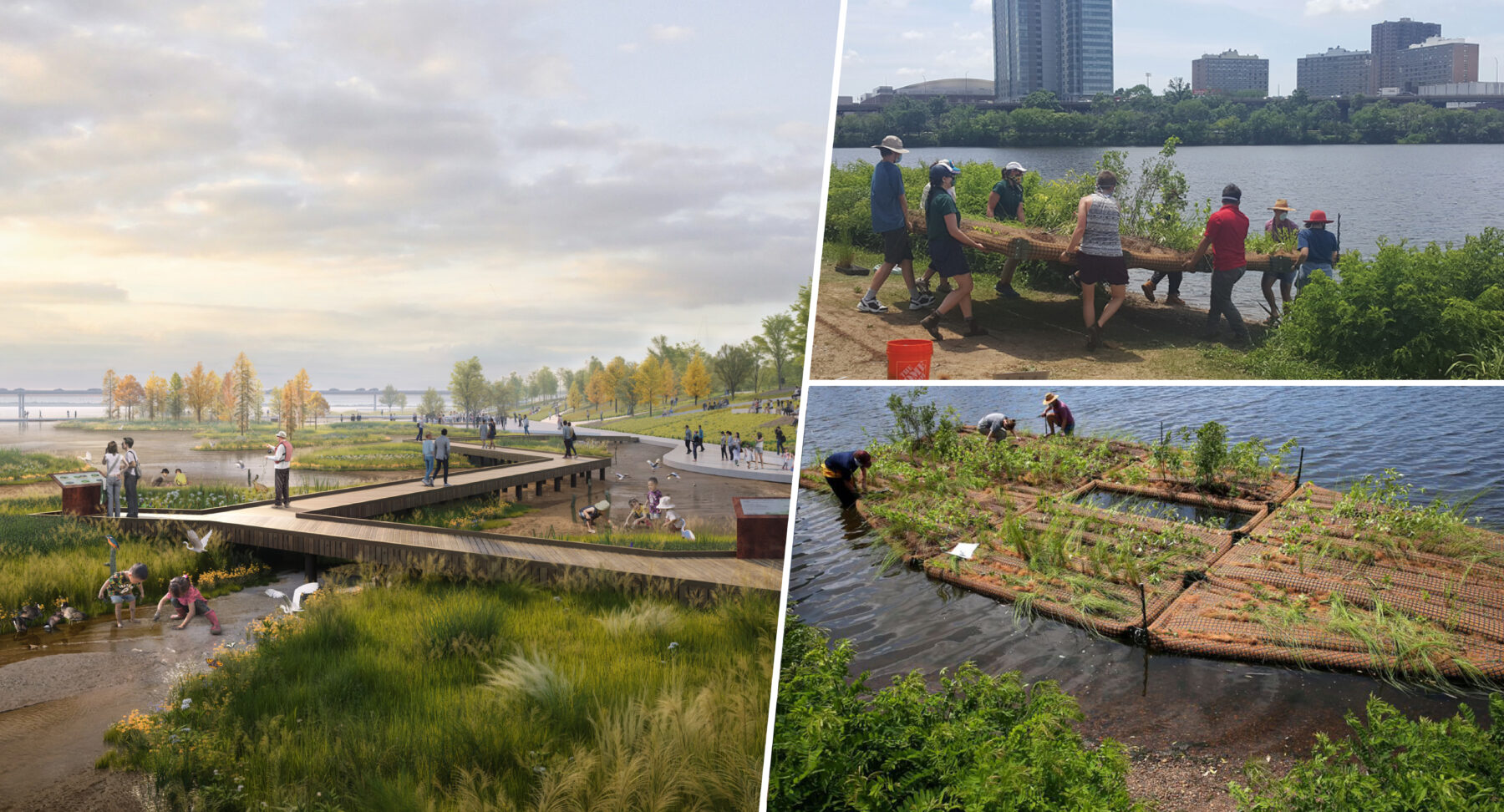 image collage of two Sasaki projects
