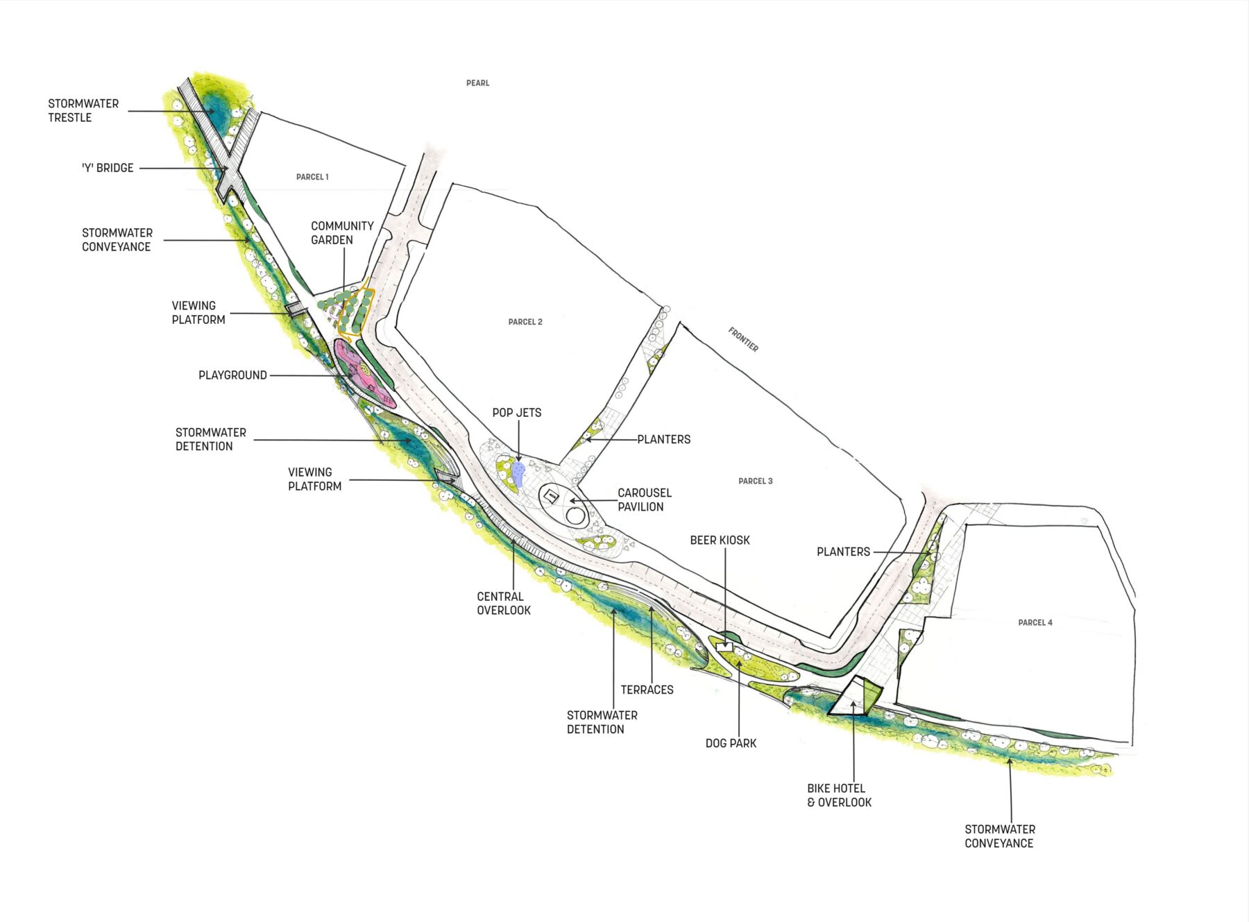 plan defining the stormwater infrastructure of the district