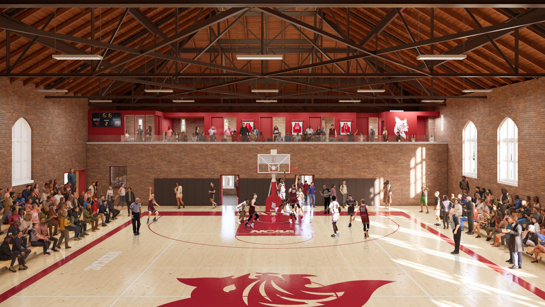 Rendering of refreshed Alumni Gymnasium