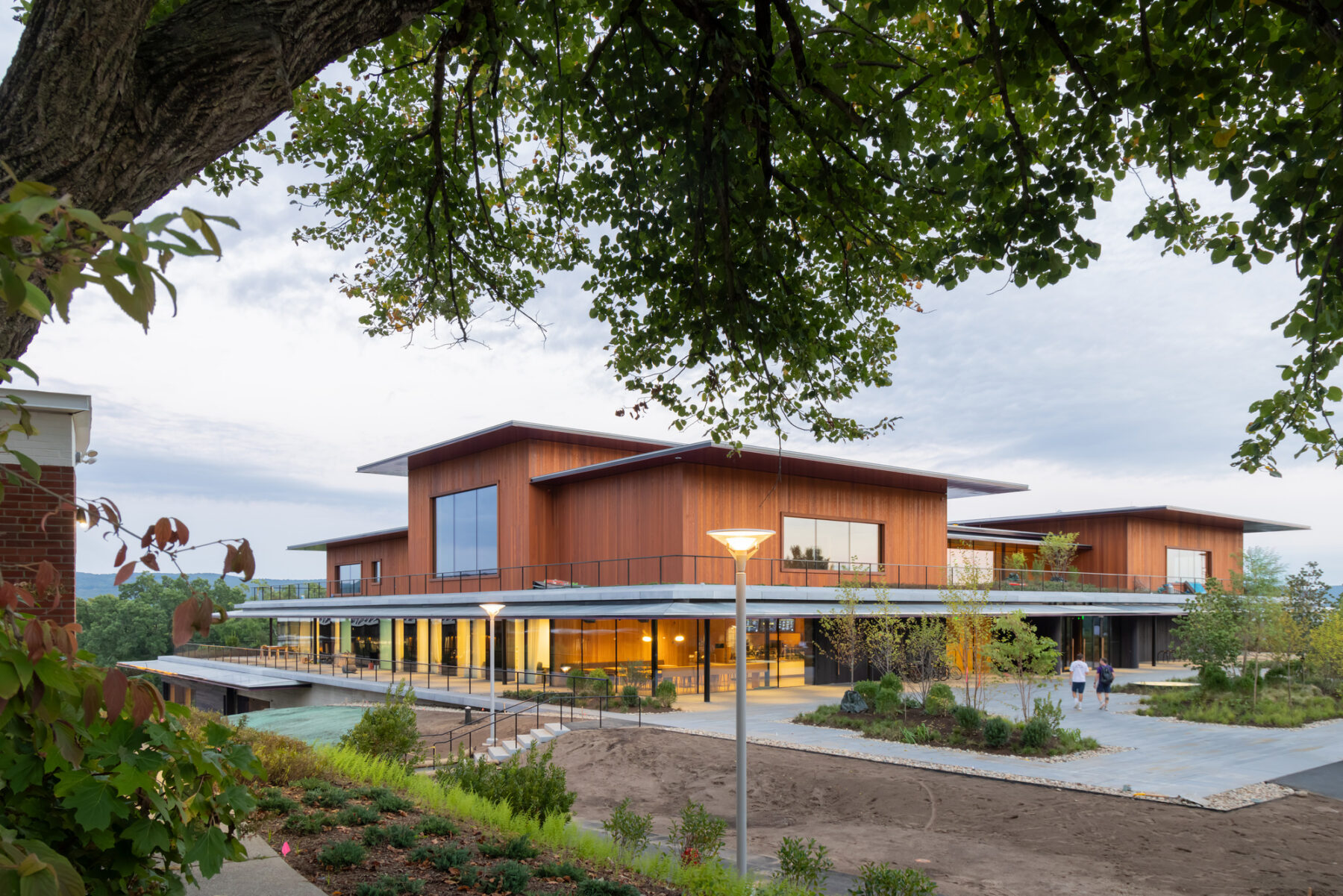 Photo of newly completed building exterior